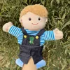 Move Move Plush Hand Puppet Babcia mama dziewczyna dziadek tata tata palcem rękawica ręka ręka edukacja historia naucz się zabawne lalki zabawkowe 240328