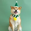 Собачьи воротники шарфы с мячом плюшевые ткань рождественская вязаная полоса шарф кошка и декоративное декарта