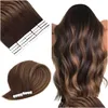 Hair Extension Kits Extensions Aw Straight Mini Tape In Human Seamless Skin Weft Invisible Ins For Women Drop Delivery Products Otziu