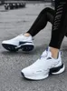 Walking Shoes Neutral Absorbing For Men Soft Sole Sneakers With Rotating Buckle Button Illuminated Breathable Running