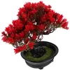 Decorative Flowers Artificial Potted Plant Cutainsforbedroom Desk Bonsai Tree Fake Decor Simulation Decorations Plastic