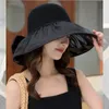 Cappelli larghi brim sola color sole portatile cappello estivo pieghevole protezione UV donne secchio Beach