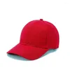 Caps de bola Crianças de verão Os alunos atingiram o pico dos alunos crianças boné de beisebol menina menina de cor sólida algodão chapéus ajustáveis Snapback Hip-Hop Sun Hat Hat