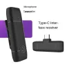 Mikrofoner F12 Trådlös Bluetooth -krage Klipp Vete Mobiltelefon Mikrofon Integrerat Sound Card Singing Recording Live Voice Changer