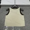 Designer sexy tanktops voor vrouwen gebreide vestbrief mouwloze jurk zomer T -stukken