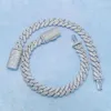 Iced Out Hip Hop Fire Jewelry VVS Moissanite Diamond Cuban Link Chain Bracelet Rose Gold Ploated Silver 2024 925 Solid Man Hiphop