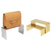 Decorative Plates 3 Pcs Stainless Steel Shoe Bag Display Rack U-shaped Clothing Store Counter Window Prop