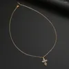 Kedjor rostfritt stål halsband vintage cross hängen kedja choker smycken mode halsband för kvinnor smycken goth fest gåvor