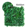 Decorative Flowers Artificial Grass Square For Home Decoration Green Plastic Lawn Perfect El Living Room And Cafe Size 50x50cm