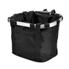 Bike Front Basket Bicycle Pet Carrying Bag Foldable and Detachable Mountainous Portable 5KG Load 240329