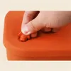 Geschirrssätze Bento Box Speicherleck-Snack-Snack-Behälter Silikonhalter Mikrowellenheizung Lunchbox für Kid Adult-A.