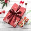 Geschenkverpackung Weihnachtsgürtel -Paket Ribbons Polyester Dekor Packung Dekorative DIY -Wickeln Sto Streifenverpackungsband