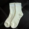 Aktiva skjortor Al Women Cotton Socks Four Seasons Unisex Yoga Sports Breattable Soft Running Ankel Casual Accessory