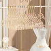 Cintres 1PC Gold Powder Vêtements Storage Hangle en acrylique Clace de crochet Chercheur Épargne Armoire Organisateur Ménage