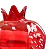 Vasen Glasblume Vase Home Ornamente Hydroponische Pflanzentopf Granatapfel geformt für Party Spring Festival Pflanzer Hochzeitsurlaub