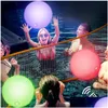 Party Decoration 40Cm Floating Ball Remote Controlled Inflatable Led Light Up Beach Balls Even Pool Toys Pelotas De Playa Con Luz Verl Dhb4A