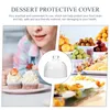 Servis uppsättningar Cake Glass Cover Wedding Stand Dust-Proof Snack Cupcake Display Transparent dessert praktiskt