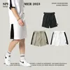 Heren shorts shorts zomers mode solide kleur adem koel elastische athleisure 5 minuten broek