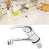 Waschbecken Wasserhähne -1pc Chrom 1Single 1handle Loch Becken Wasserhahn Zinklegierung Einzelkaltes Wasserhard -Hardware -Zubehör Accessoires