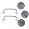 Bath Mats 2 Pcs Stainless Steel Handle Safety Handrail Shower Rod Holder Bathtubs Grab Bar Bathroom Non-slip Handrails