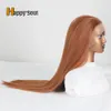 mode 13 * 4 cheveux synthétiques dentelle de dentelle avant perruque sans glue thermureur Fiber Fibre Natural Natural Hirline Free Femme Long Straight Coréen High Temperature Fiber Fibre