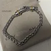 Luxe designer armband Twist Wave Line Unisex Silver Fashion Bracelet Fine Line Special Design sieraden Uitstekende kwaliteit