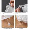 Aufbewahrungstaschen 10pcs Nicht gewebte Schuhabdeckungen wiederverwendbarer staubdichtes Kordelzug transparent Reisetasche Schutz Schuhe Hausorganisatorin Home Organizer