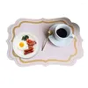 Masa Paspasları Yemek Işık Lüks Dekor Morandi Gıda Mat Yıkanabilir Deri Yemek Slip Fransız Tarzı Kahve