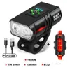 Garden Sets Usb Rechargeable Bike Lights Set Super Bright Bicycle Light Powerf Front Headlight And Back Taillight 6 Modes Fits All B Dhnp1