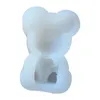 3D Bear Heart Love Silikonowe ciasteczka Fondant Form Form Forma Jelly Candy Decor