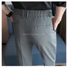 Pantaloni di tuta solida di alta qualità per uomini in forma slim coda pantaloni da business casual pantaloni in vita elastico pantaloni da streetwear social