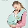 Carriers Slings Backpacks Baby Wrap Newborn Sling Carrier Dual Use Infant Nursing Cover Mesh Fabric Breastfeeding Carriers Adjustable Kangaroo Bag L45