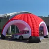 10 md (33 pieds) Colorated Colored Dome Dome Tent Air Igloo Party Marquee Exhibition Show Shelter avec ventilateur en vente