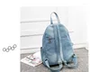 Okul çantaları mavi denim tuval kadın sırt çantası büyük kapasite yüksek kaliteli kadın çanta rahat kot pantolon omuz sırt çantası mochila