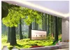 Tapeten Wand Wandbild Tapete Custom 3D Murals Waldbäume Landschaft Hausdekoration