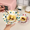 Table Mats 2 Pcs Microwave Bowl Holder Kitchen Holders Plate Stand Micro-wave Oven Safe Bowls Polyester Cotton For