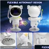 Altri illuminazione interno Astronauta Galaxy Star Proiettore LED Night Light App Control Color Color Deding Decorazione per bambini GIF GIF DHRKB