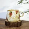 Tasses en céramique COFFET CUGS BALCK avec de grandes poignées pour les hommes femmes Porcelian Big Mug Tea