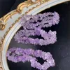 Figurines décoratives 3pcs Natural Freefrom Lavender Quartz Amethyst Bracelet Crystal Smooth Rounds Perles pour bijoux Making Holiday Gift
