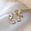 Stud -oorbellen Crystal Women Luxury Ear studs Butterfly Rhinestone Piercing Dange Girl Fashion Party Sieraden Gift