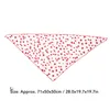 Vêtements de chien bandana mignon imprimer le triangle de coton bibs foulard pour petit chiot et chats