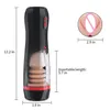 Masturbateur masturbateur masturbateur mâle de poche mâle chatte sexe toys télescopique tasse de masturbation rotative pour hommes