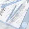 4pcs/set ins simplicity gel Pen para Student Solid Color Stationery