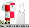 2023 Jerseys de football de l'équipe nationale de Croatie - kits de football de la Coupe du monde modric, mandzukique pour hommes et enfants