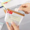 Förvaringspåsar PVC -kort mini transparent nätbuss -id hållare dragkedja påse reser liten mynt plånbok