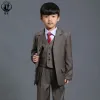 Accessories Nimble Suit for Boy Baby Boys Suits for Weddings Roupas Infantis Menino Garcon Terno Menino Boy Outwear Kids Blazer 3pcs