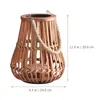 Candele Holder Festival Festival Lantern Bamboo Candidatura portatile Hollow Hanging Home Wedding Lam lampadine