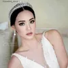 Wedding Hair Jewelry Sparkling Diademe Zirconia Golden Tiara Bridal Crown For Women Wedding Hair Accessories Jewelry Couronne Mariage Bandeau Cheveux L46
