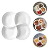 Dinnerware Sets Plate de compartimento de Natal Bandeja de armazenamento requintada Caso doce Melamine clings Candy de casamento