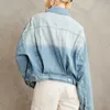 Jackets Jean Jean Jean Jackets Custom Jaqueta jeans de manga longa para mulheres